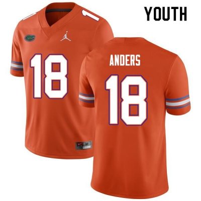 Youth Florida Gators #18 Jack Anders NCAA Nike Orange Authentic Stitched College Football Jersey GKV3562IQ